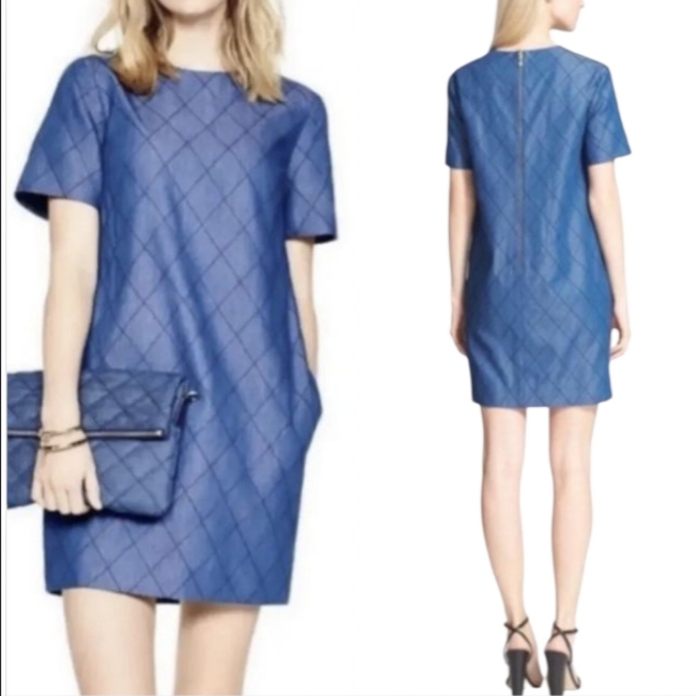 Kate Spade Quilted Chambray Shift Dress